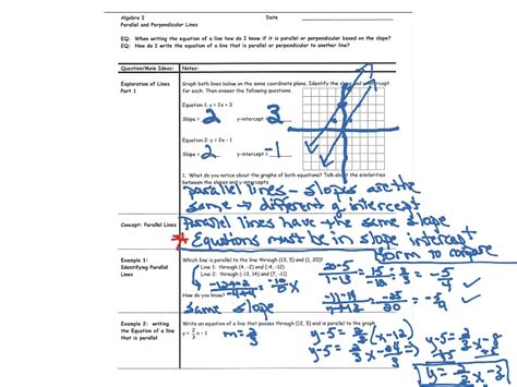 Writing Equations Of Parallel Lines Math Algebra Linear Equations