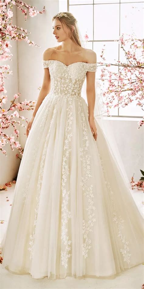 Princess Wedding Dress Off The Shoulder Sleeves Blossom Show Me Your