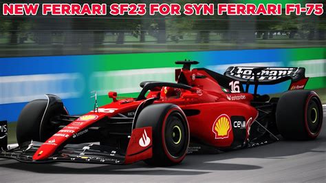 NEW Ferrari SF23 Skin For SYN Ferrari F1 75 YouTube
