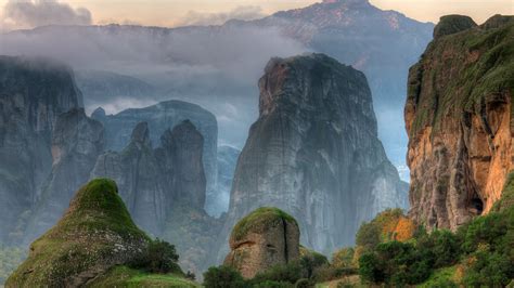 Wallpaper Trees Landscape Mountains Waterfall Rock Nature