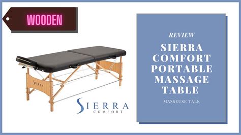sierra comfort basic portable massage table bed with built in closet