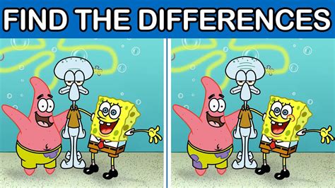 Spot The Differences Spongebob Youtube
