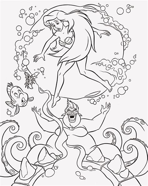 19 Disney Ursula Coloring Pages Ariel Coloring Pages Disney Princess