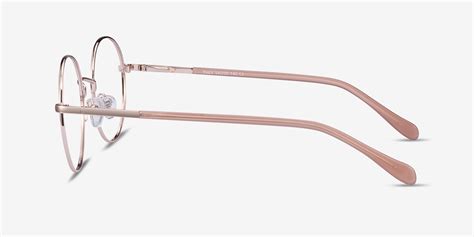 thea round rose gold glasses for women eyebuydirect