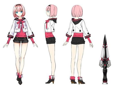 Character Design Manga Girl Character Model Sheet