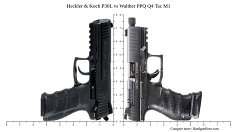 Heckler Koch P30L Vs Walther PPQ Q4 Tac M1 Size Comparison Handgun Hero