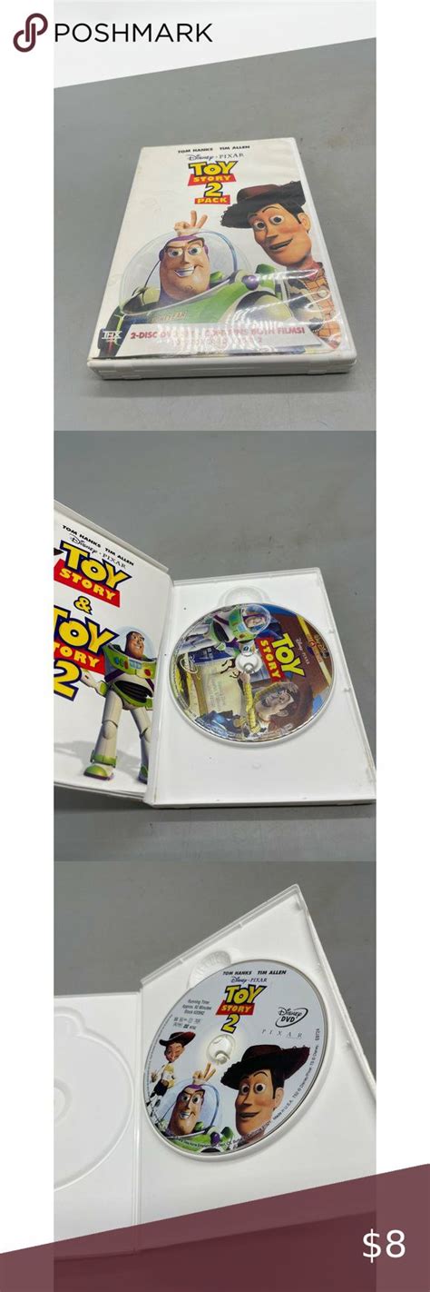 Pixar Toy Story 1 And 2 Dvd Set 2 Disc Pack Tom Hanks Tim Allen 1999