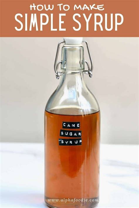 How To Make Simple Syrup White Cane Brown Sugar Simple Syrup Etc Artofit