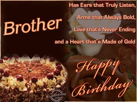 happy birthday cakes for brother with quotes