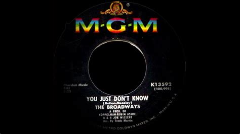 The Broadways You Just Dont Know Northern Soul Youtube