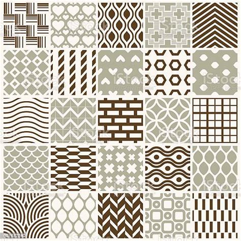 Graphic Ornamental Tiles Collection Set Of Vector Repeated Patterns