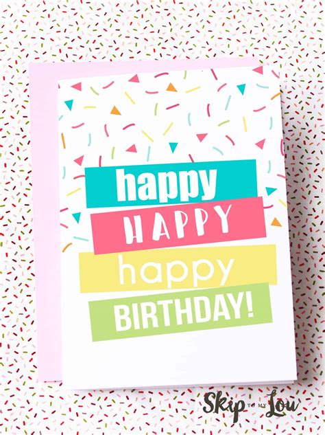 Create Birthday Card Free Printable Printable Templates