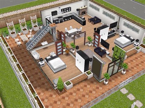 House 13 Ground Level Sims Simsfreeplay Simshousedesign Casas The