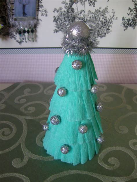 Something Special Simple Crepe Paper Christmas Tree Tutorial