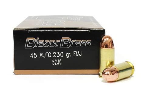 Cci Blazer Brass 45acp Ammunition 230gr Fmj 50 Rds 5230 Marstar Canada