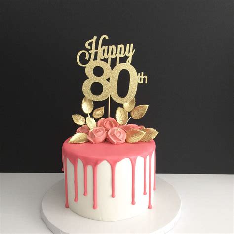30 Awesome Image Of 80th Birthday Cakes