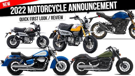 New 2022 Honda Motorcycles Released Model Lineup First Look Review
