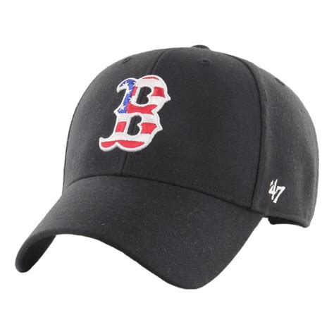 47 Mlb Boston Red Sox Flag Fill Mvp Cap Black