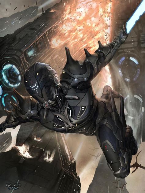 Galaxy Saga Sci Fi Art Futuristic Armour Sci Fi