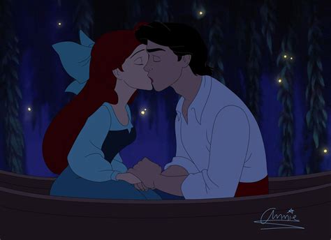 Kiss The Girl By Aniee14 On Deviantart Mermaid Pictures Disney Kiss