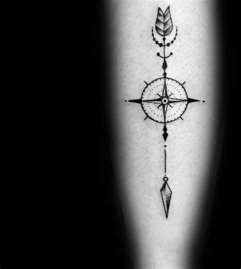 50 Einfache Kompass Tattoos Für Männer Gerichtete Design Ideen Neue