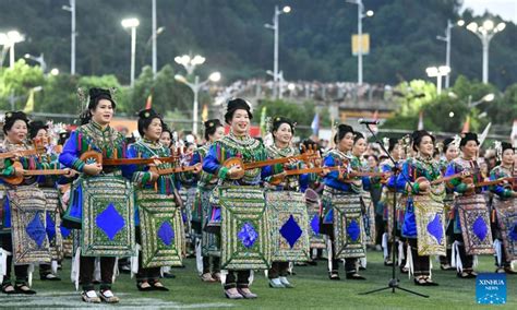 Villagers In Ethnic Dress Give Performance For Village Super League