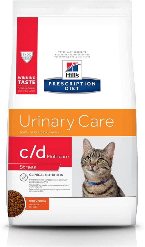 In fact, c/d multicare is clinically tested nutrition to lower the recurrence rate of the most common urinary signs by 89%. Hill's Prescription Diet c/d Multicare Urinary Care Stress ...