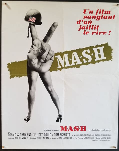 Mash A Rare Original Release Vintage French Poster For Robert Etsy