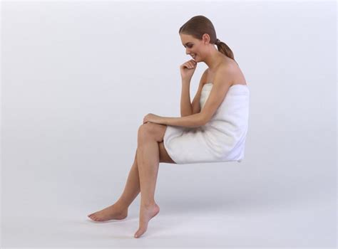 Julia 0276 Woman Sitting Legs Crossed 3d Model Cgtrader