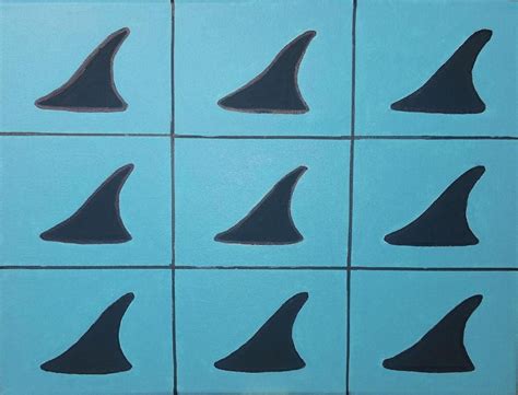 Non Regular Tessellation 771 Shark Fins Nrt771sc Etsy