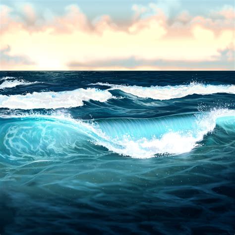 How To Paint Water Waves And The Ocean In Adobe Photoshop