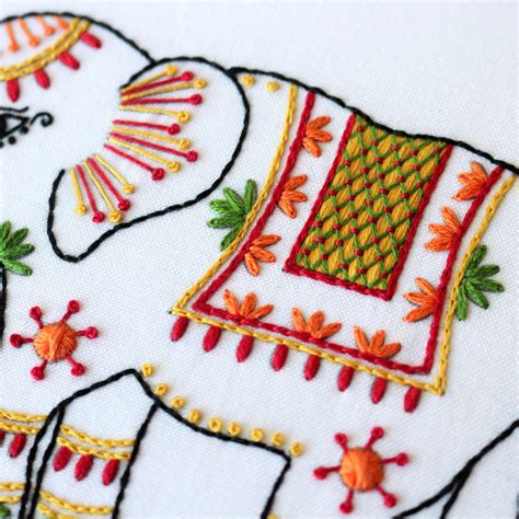 elephant-embroidery-kit-diy-craft-kits-embroidery-kit-embroidery-kit-beginner-animal