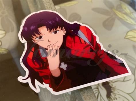 Neon Genesis Evangelion Anime Misato Katsuragi Custom Sticker Decal