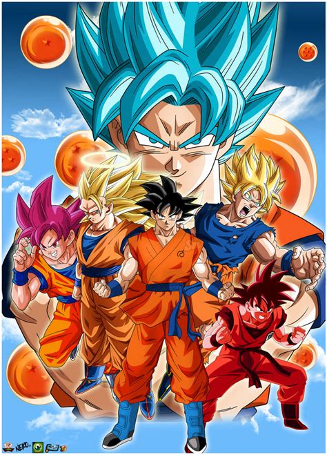 Dragon ball z goku poster personalized customized name banner birthday decor. Dragon Ball Goku Faces Poster by lucario-strike on DeviantArt