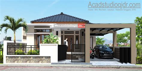 Modern house (7 x 13) 3 k. Desain Rumah Tropis Minimalis di Lahan 10x20 meter - Jasa ...