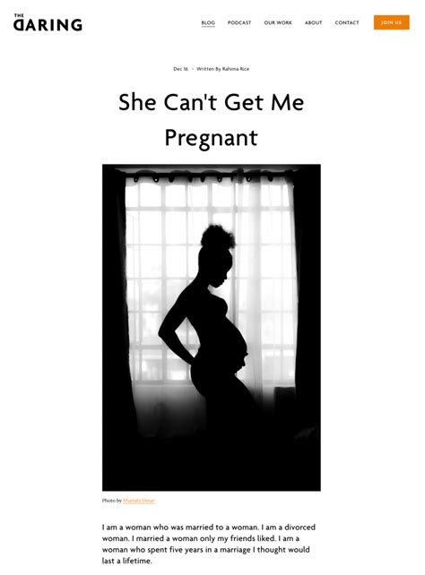 On The Daring She Cant Get Me Pregnant By Rahima Rice