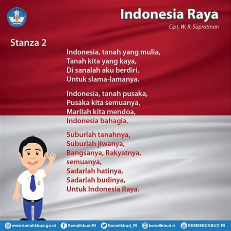 Lirik Lagu Indonesia Raya Tiga Stanza Beserta Maknanya Infogurukunet