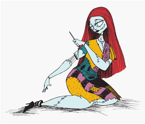 Drawing Sally From Nightmare Before Christmas Hd Png Download