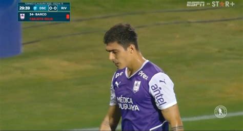 Alfonso Barco Vio La Roja En La Derrota De Defensor Sporting Por 0 1