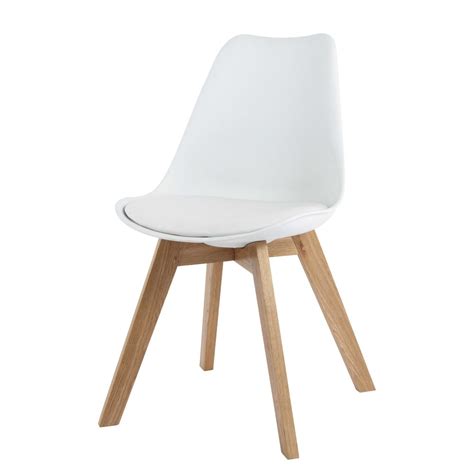 4er esszimmerstühle set wohnzimmer büro stühle küchenstuhl stuhl kunststoff weiß. Skandinavischer Stuhl, weiß Ice | Maisons du Monde