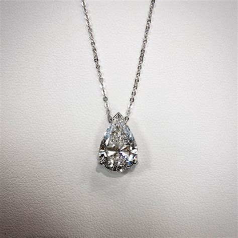 Pear Shape Diamond Necklace At Leo Alfred Jewelers Of Dublin Oh You