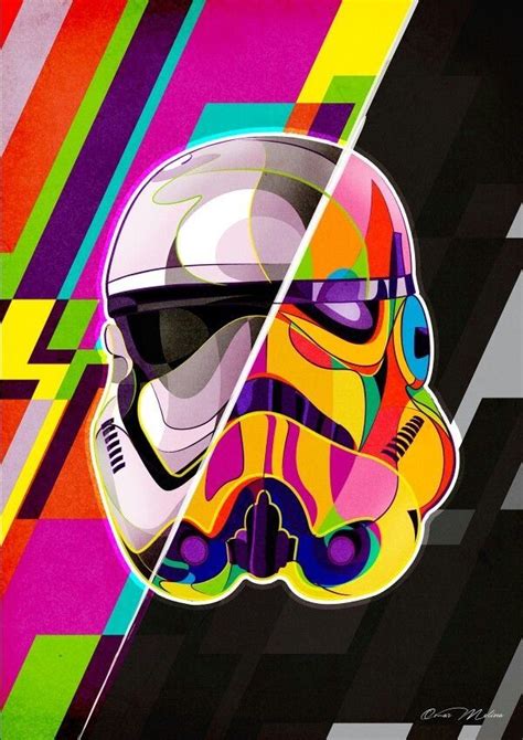 The Abstract And Color Use Star Wars Art Stormtrooper