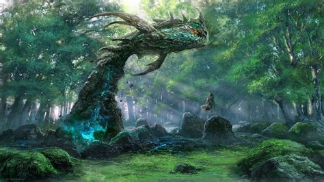 Fantasy Forest Wallpaper Hd Wallpapersafari