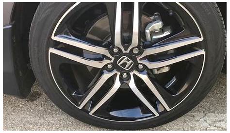 2017 Honda Accord Sport CVT - Close look at the stock Rim & Tire - YouTube