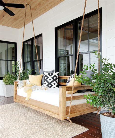 12 Porch Swing Plans How To Build And Hang A Porch Swing Home