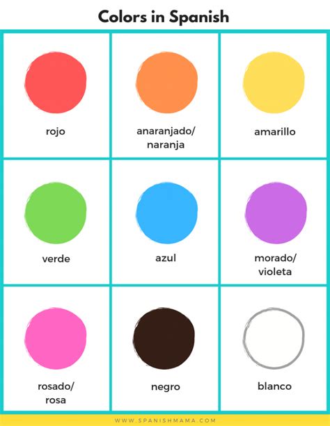 Learn The Colors In Spanish With These Free Printables Learning
