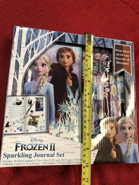 Disney Frozen Ii 2 Sparkling Journal Diary Set Wstickersgemssequins