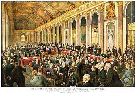 The Hall Of Mirrors On The Evening Of The Signature Of The Treaty Of
