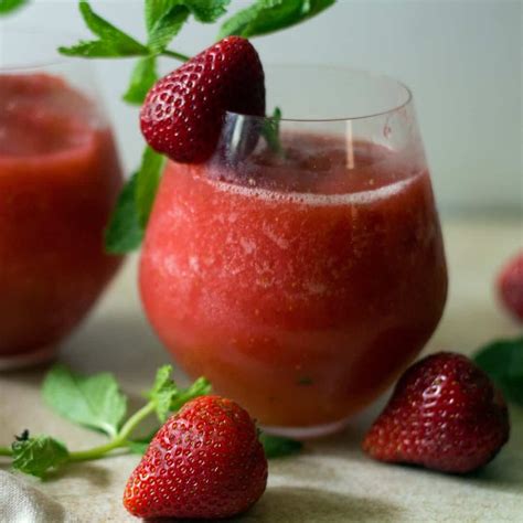 Strawberry Vodka Slush Cocktail Everyday Eileen