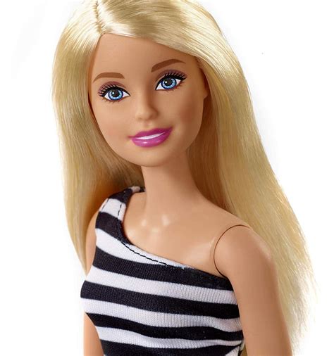 Кукла Барби Блеск Barbie Glitz Doll Black And White Stripe Ruffle Dress